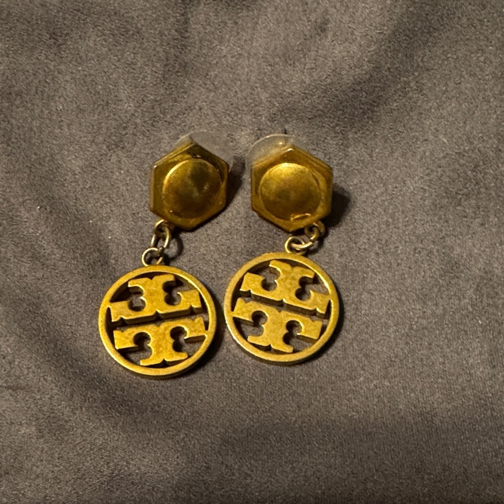 Gold Dangle Tory Burch  Earrings